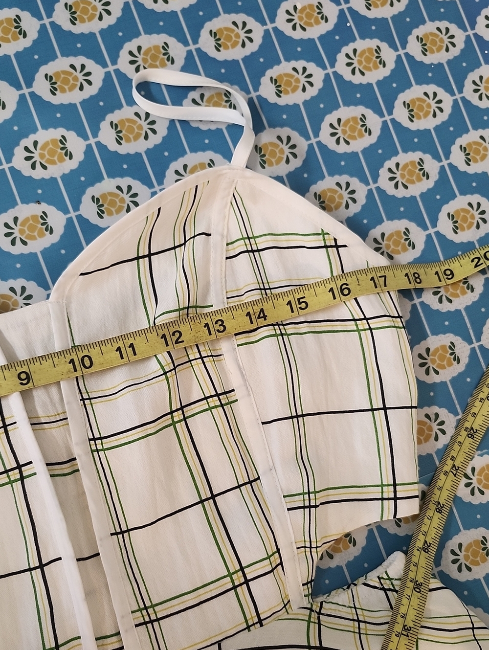 Anthropologie J.O.A. Plaid  Midi Dress Cutouts Size Large Fit & Flare - Picture 7 of 8